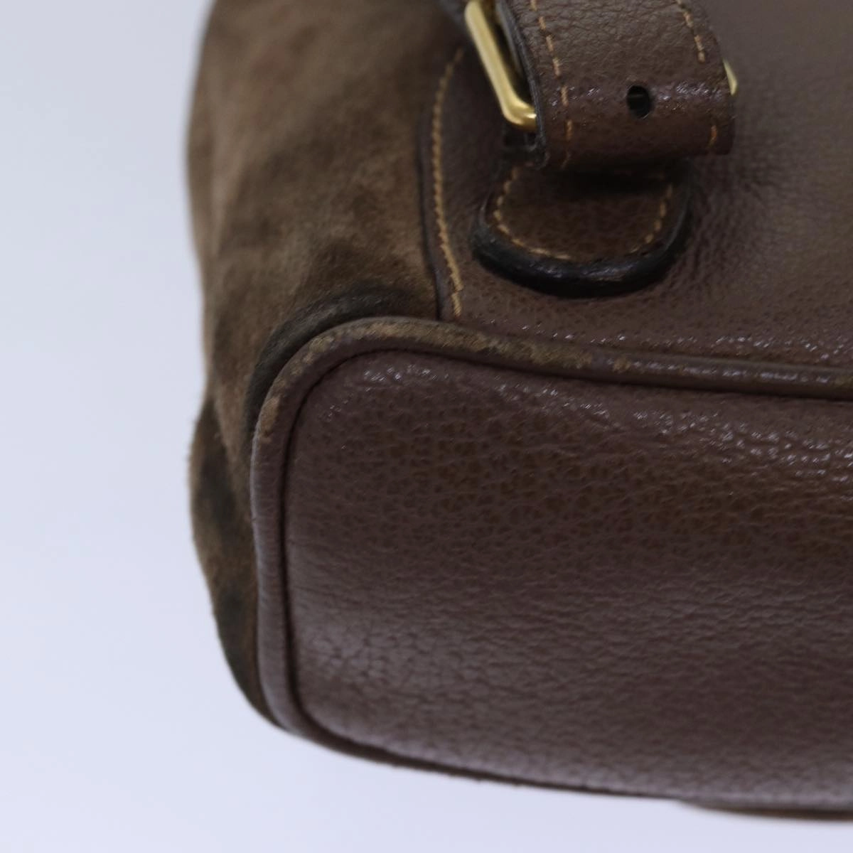 GUCCI Bamboo Backpack Suede Brown Gold 003 2058 0030  th5215