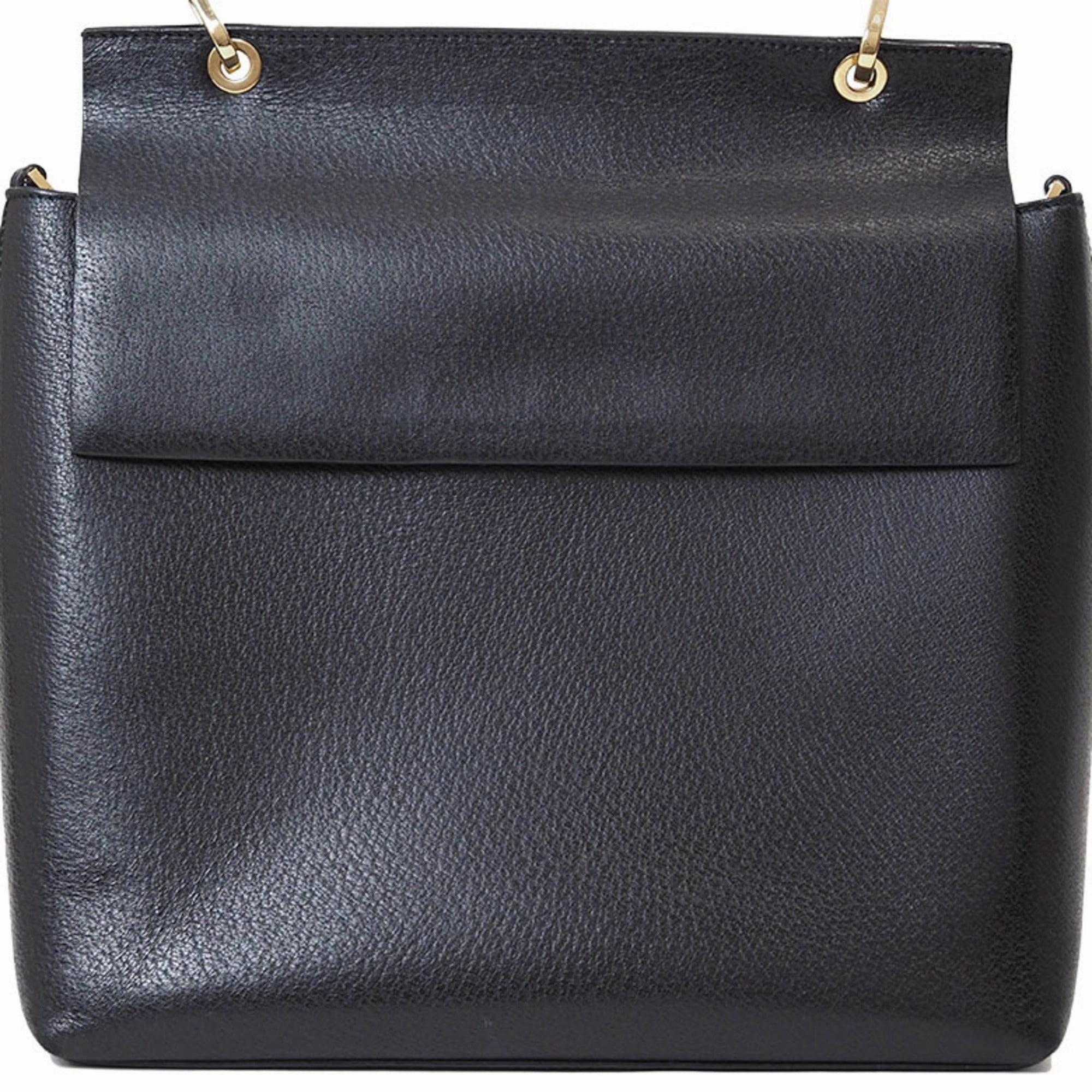 Gucci Bamboo Black Leather Handbag Shoulder Bag ()