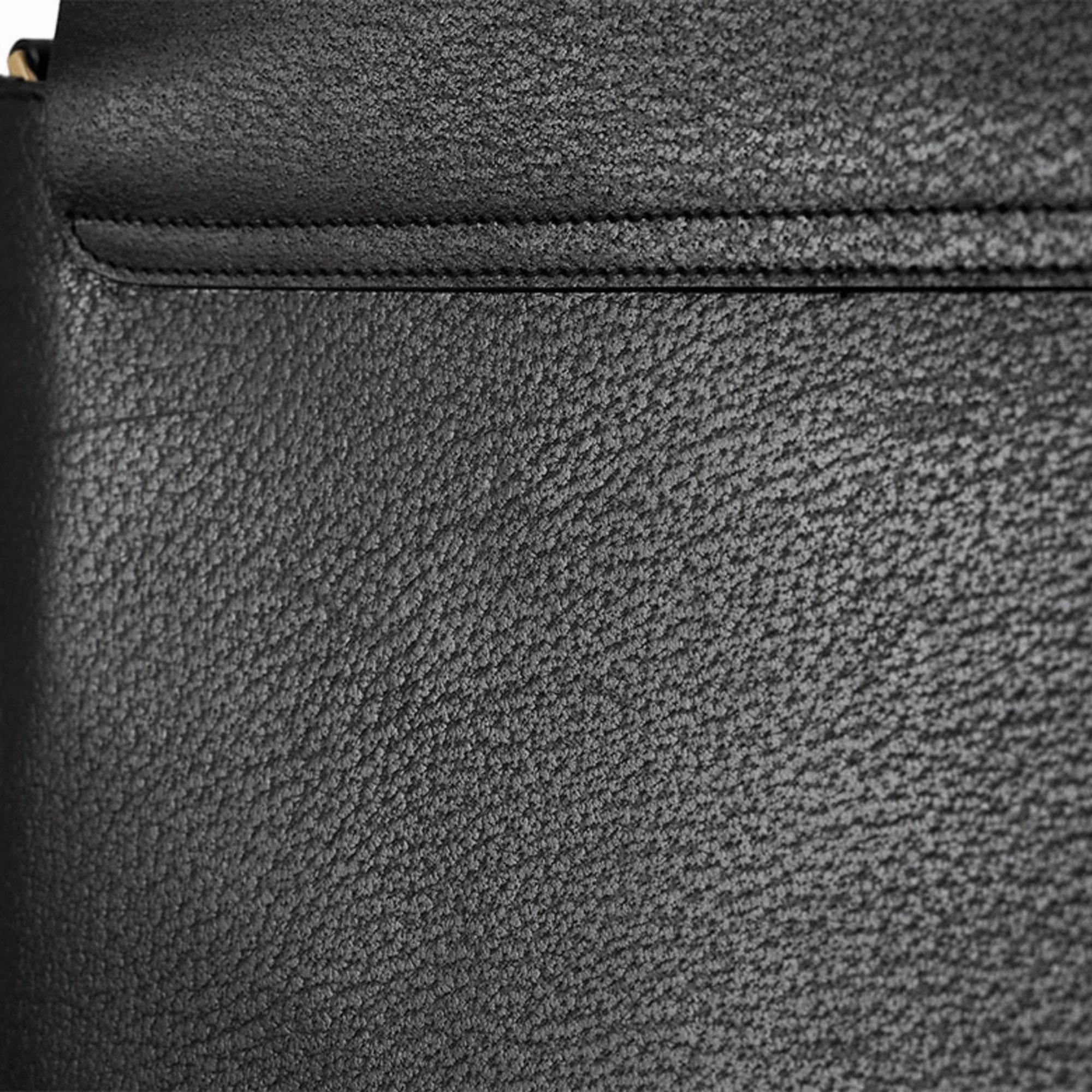 Gucci Bamboo Black Leather Handbag Shoulder Bag ()