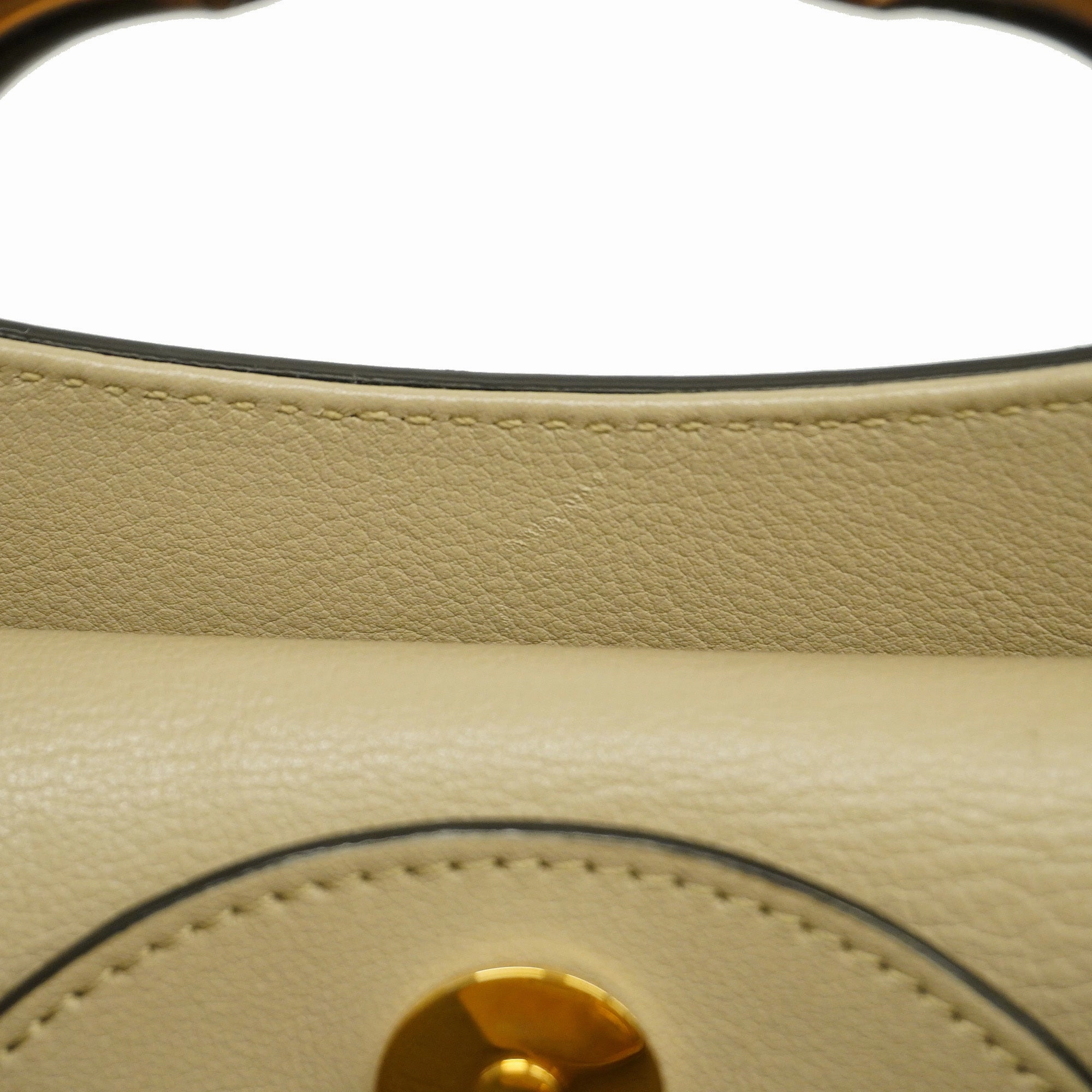 Gucci  Bamboo Diana 660195 Women's Leather Handbag,Shoulder Bag Grayish