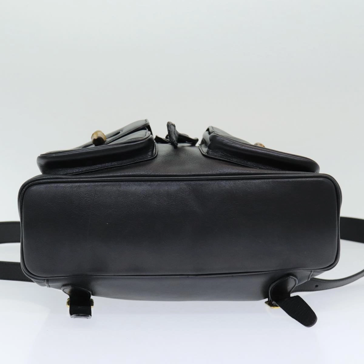 Gucci Bamboo  Leather Backpack Bag ()