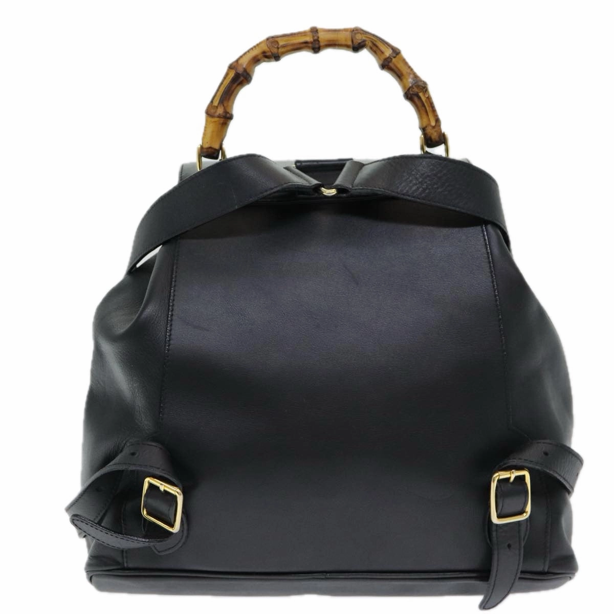 Gucci Bamboo  Leather Backpack Bag ()