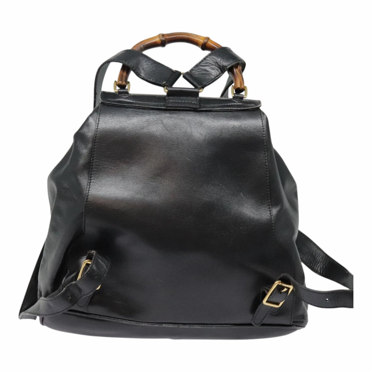 Gucci Bamboo  Leather Backpack Bag