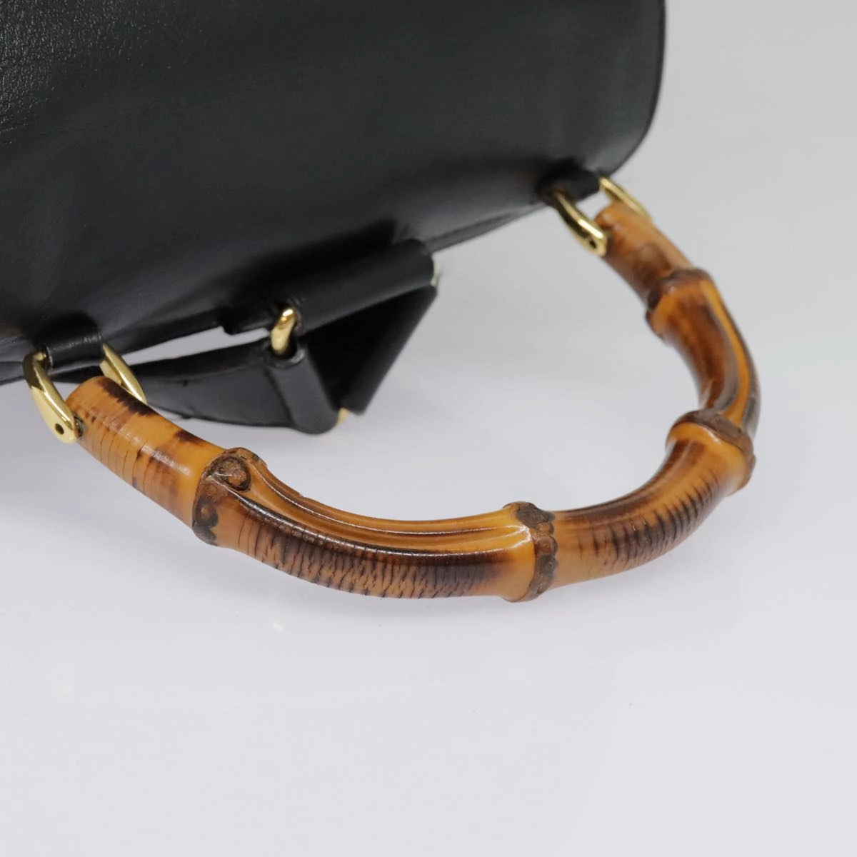 Gucci Bamboo  Leather Backpack Bag