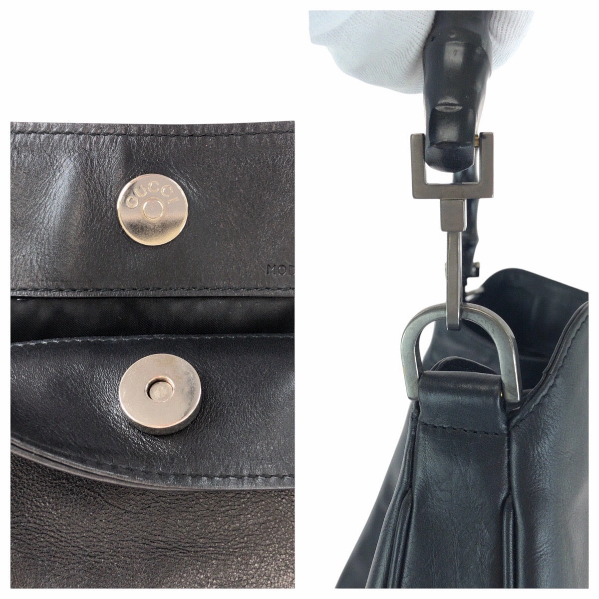 Gucci Bamboo Leather Shoulder Bag
