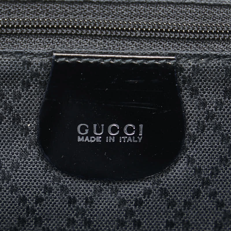 Gucci Bamboo Nylon Leather Backpack