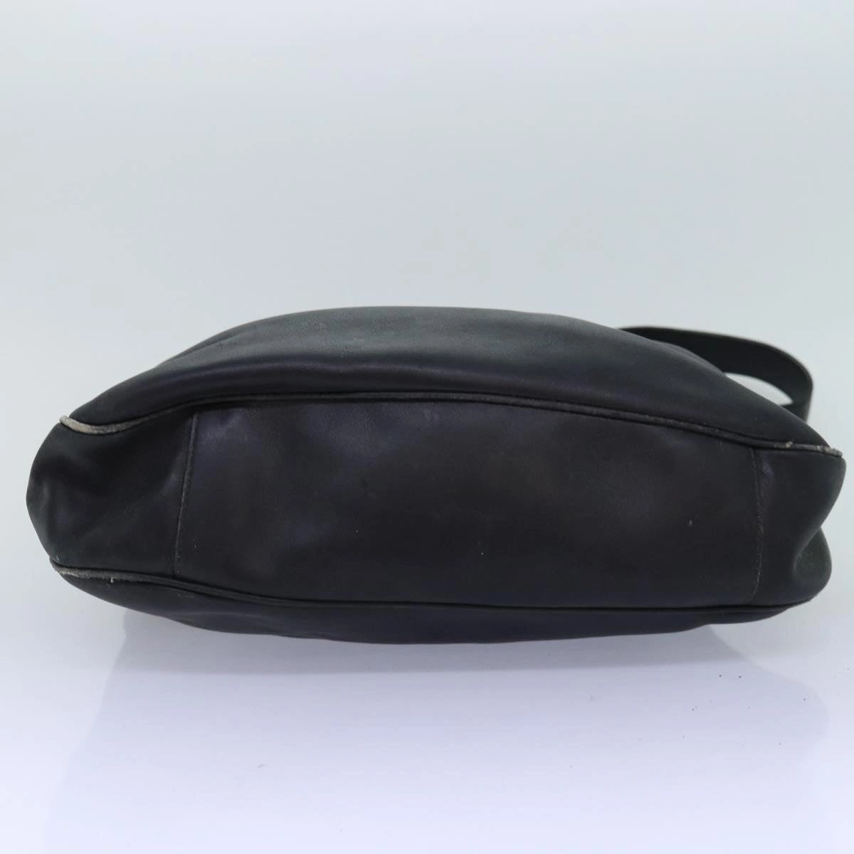 GUCCI Bamboo Shoulder Bag Leather 2way Black 001 123 1577  74262