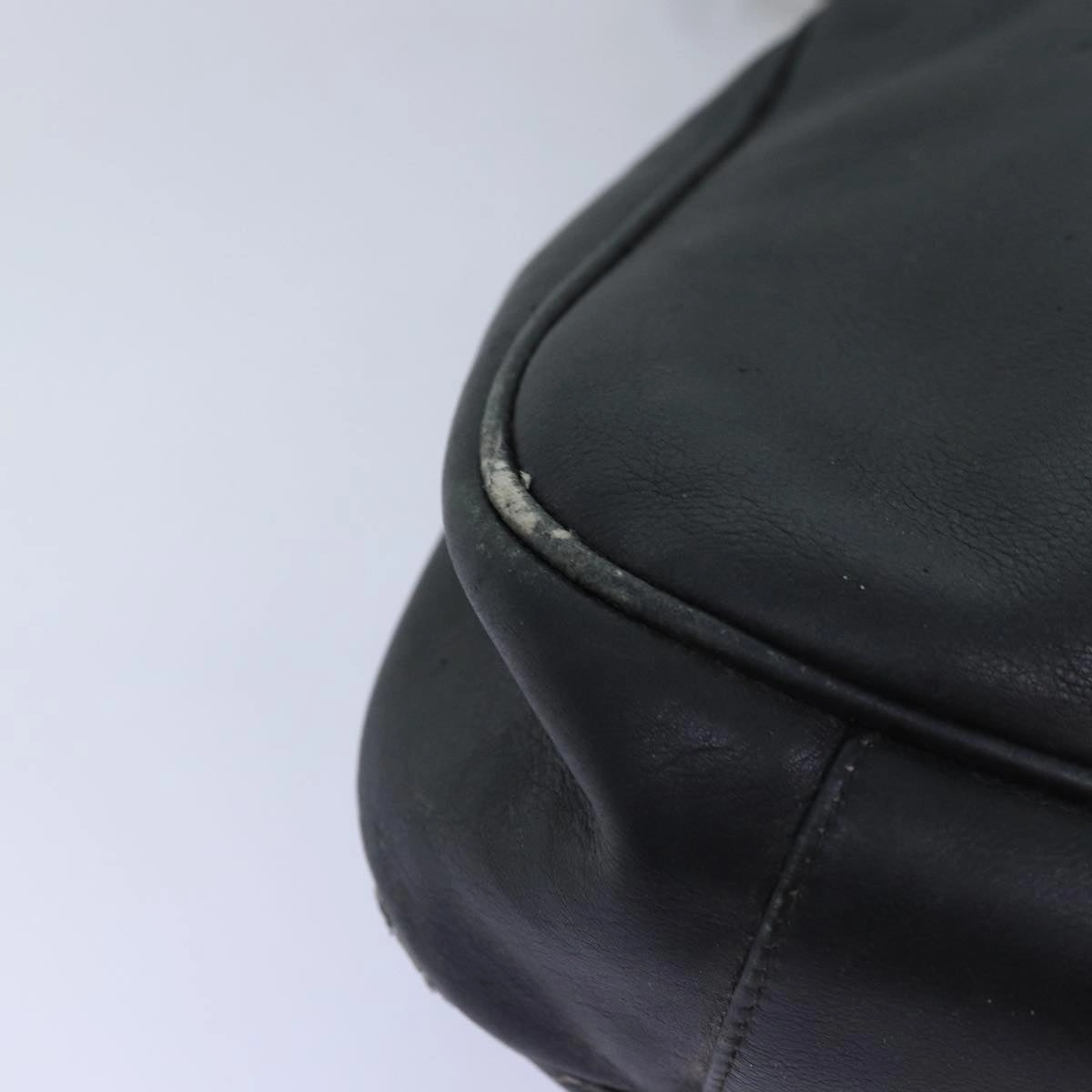GUCCI Bamboo Shoulder Bag Leather 2way Black 001 123 1577  74262
