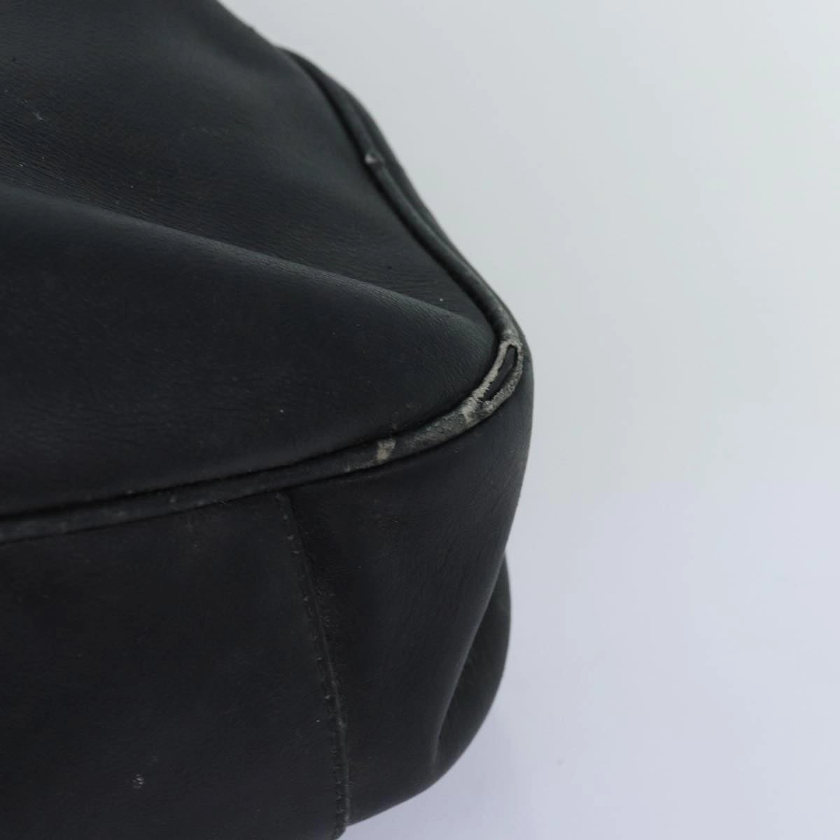 GUCCI Bamboo Shoulder Bag Leather 2way Black 001 123 1577  74262