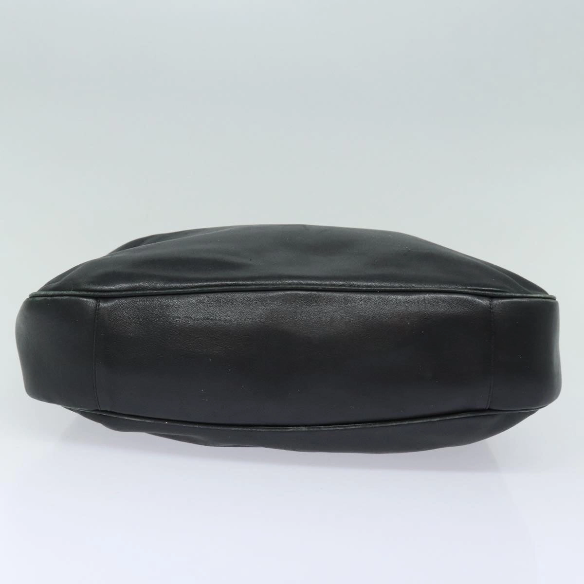 GUCCI Bamboo Shoulder Bag Leather 2way Black 001 1377 3754  80844