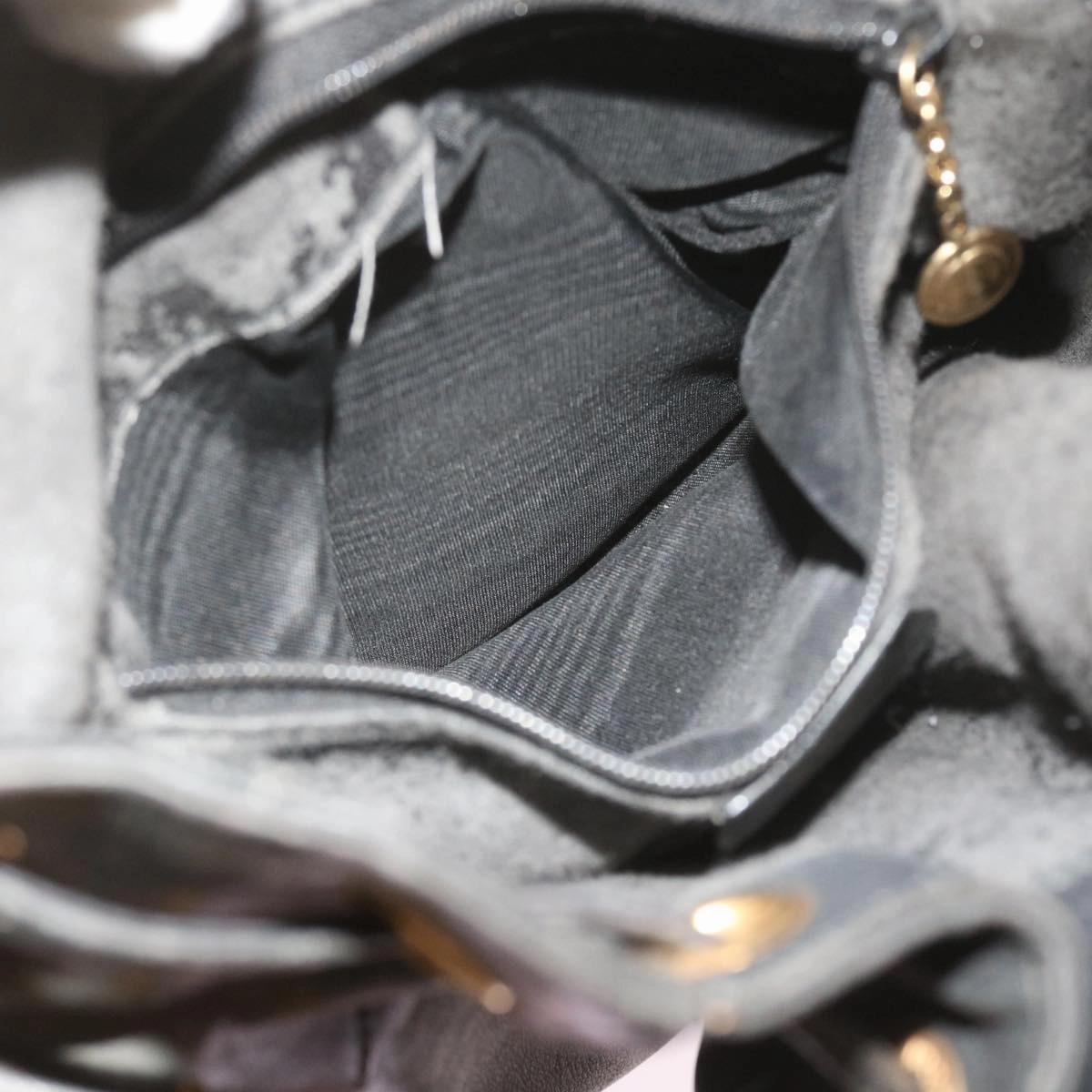 GUCCI Bamboo Shoulder Bag Leather 2way Black 001 2865 1657  bs9276