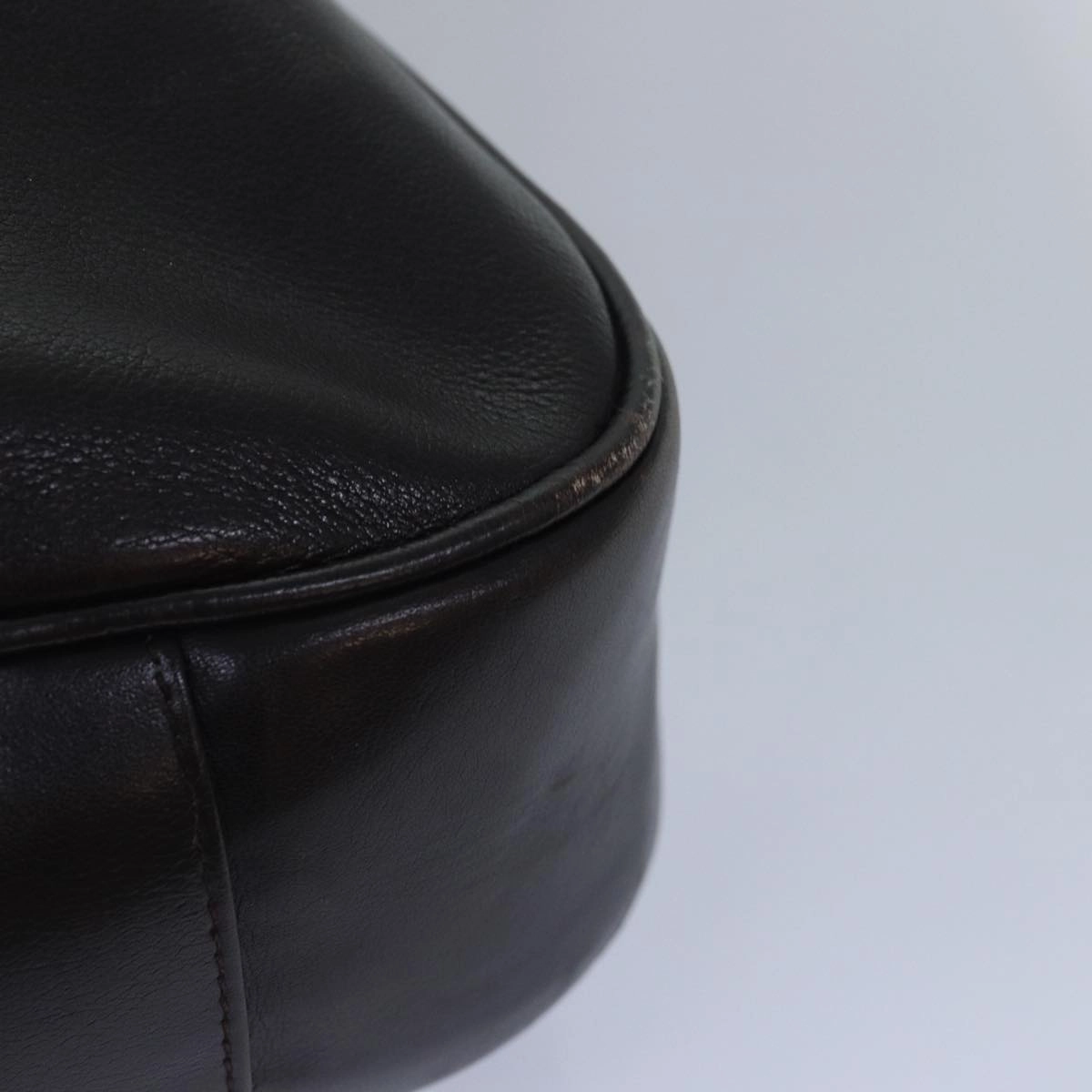 GUCCI Bamboo Shoulder Bag Leather Brown 001 1998 1577  78247