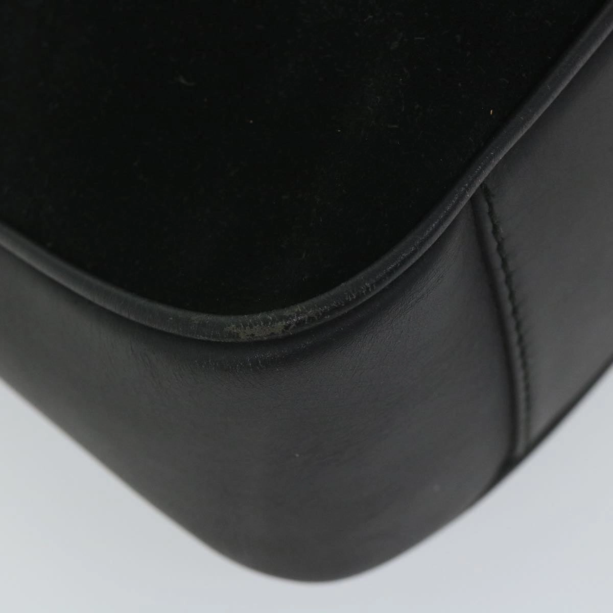 GUCCI Bamboo Shoulder Bag Suede 2way Black 001 1014 1638 0  ep2100