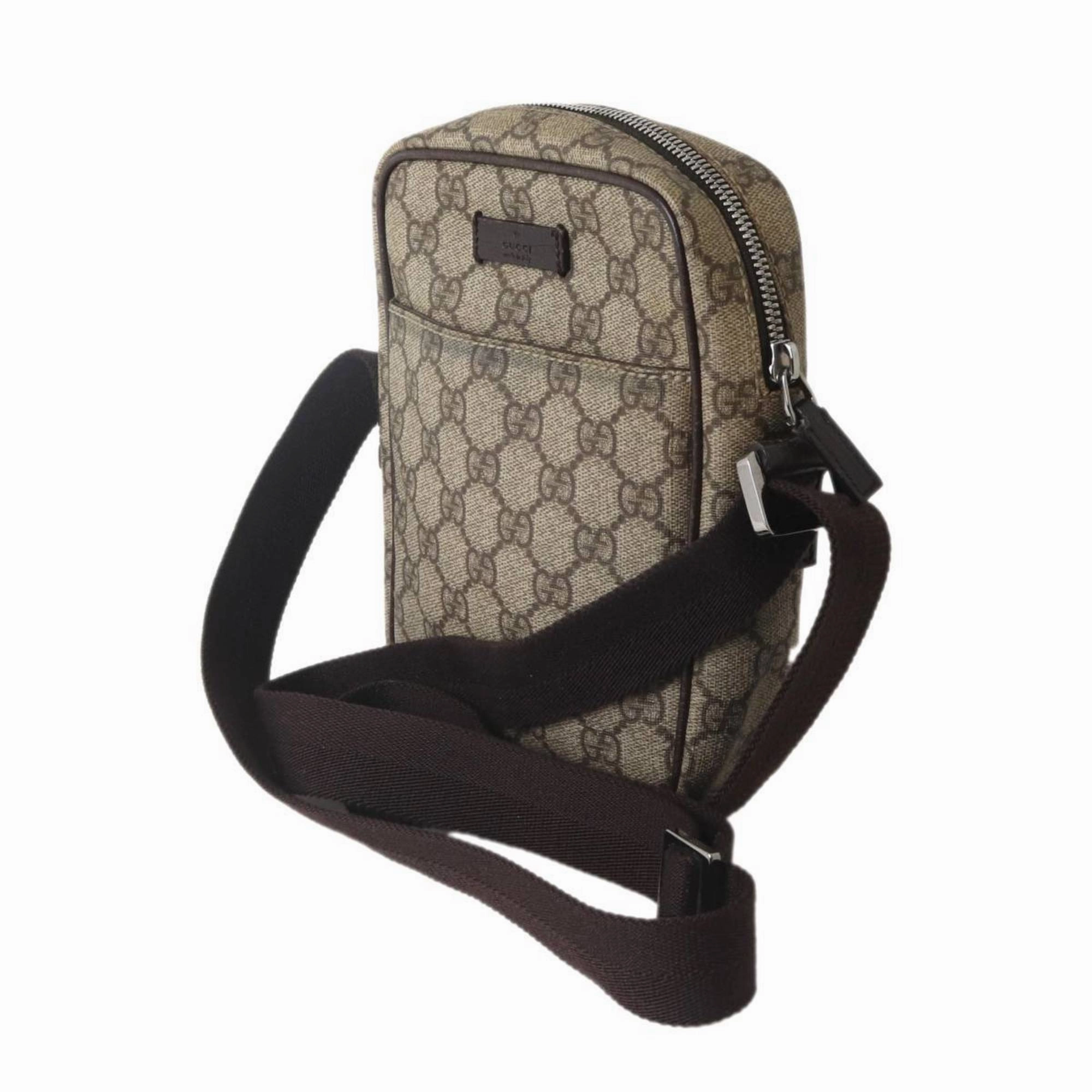 Gucci Beige Brown Shoulder Bag ()