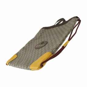 Gucci Beige Brown Yellow Pvc Leather Backpack Handbag Shoulder Bag ()