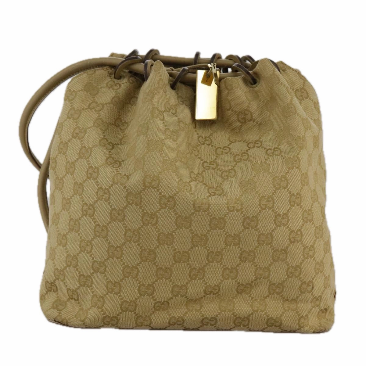 Gucci Beige Canvas Shoulder Bag ()