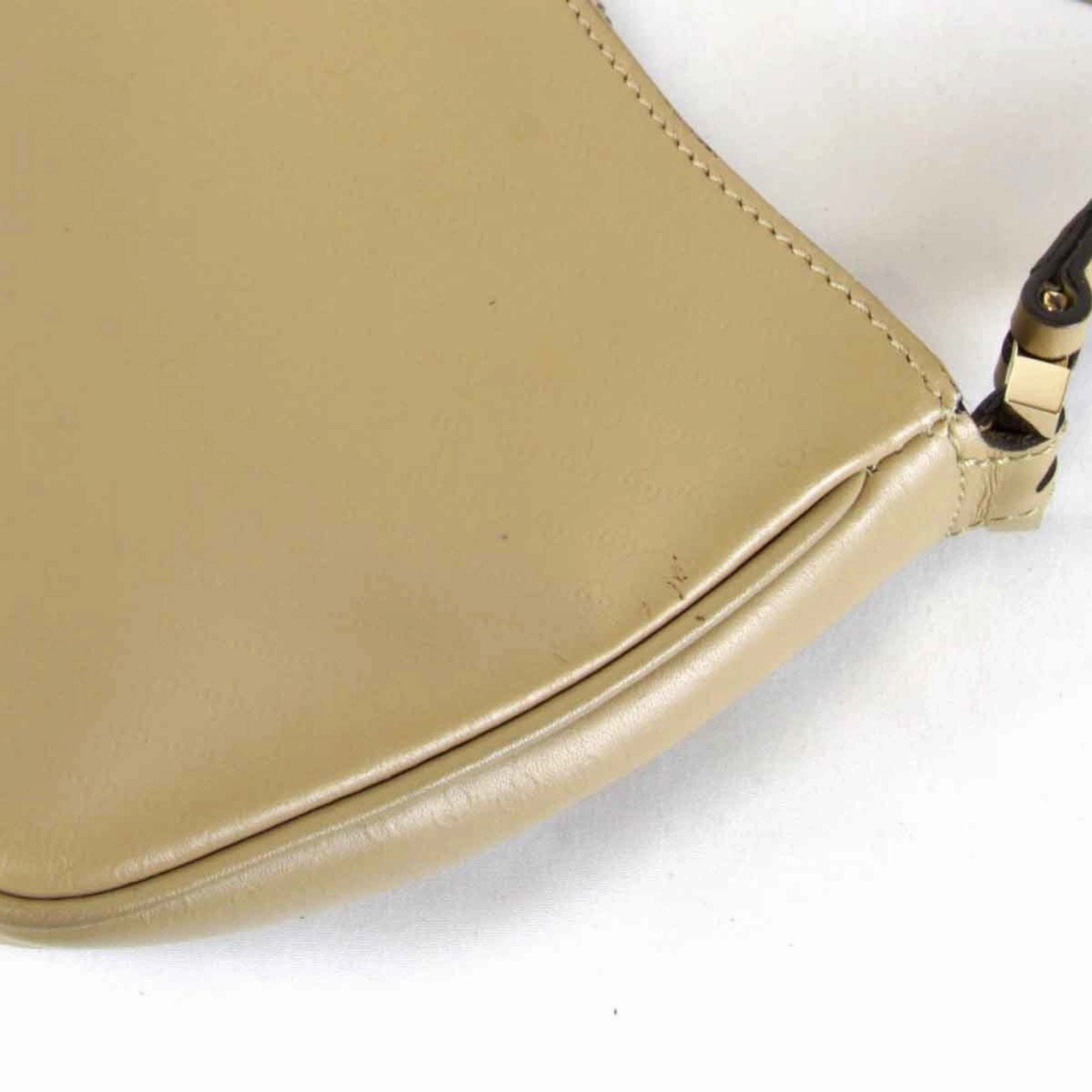 Gucci Beige Leather Shoulder Bag ()