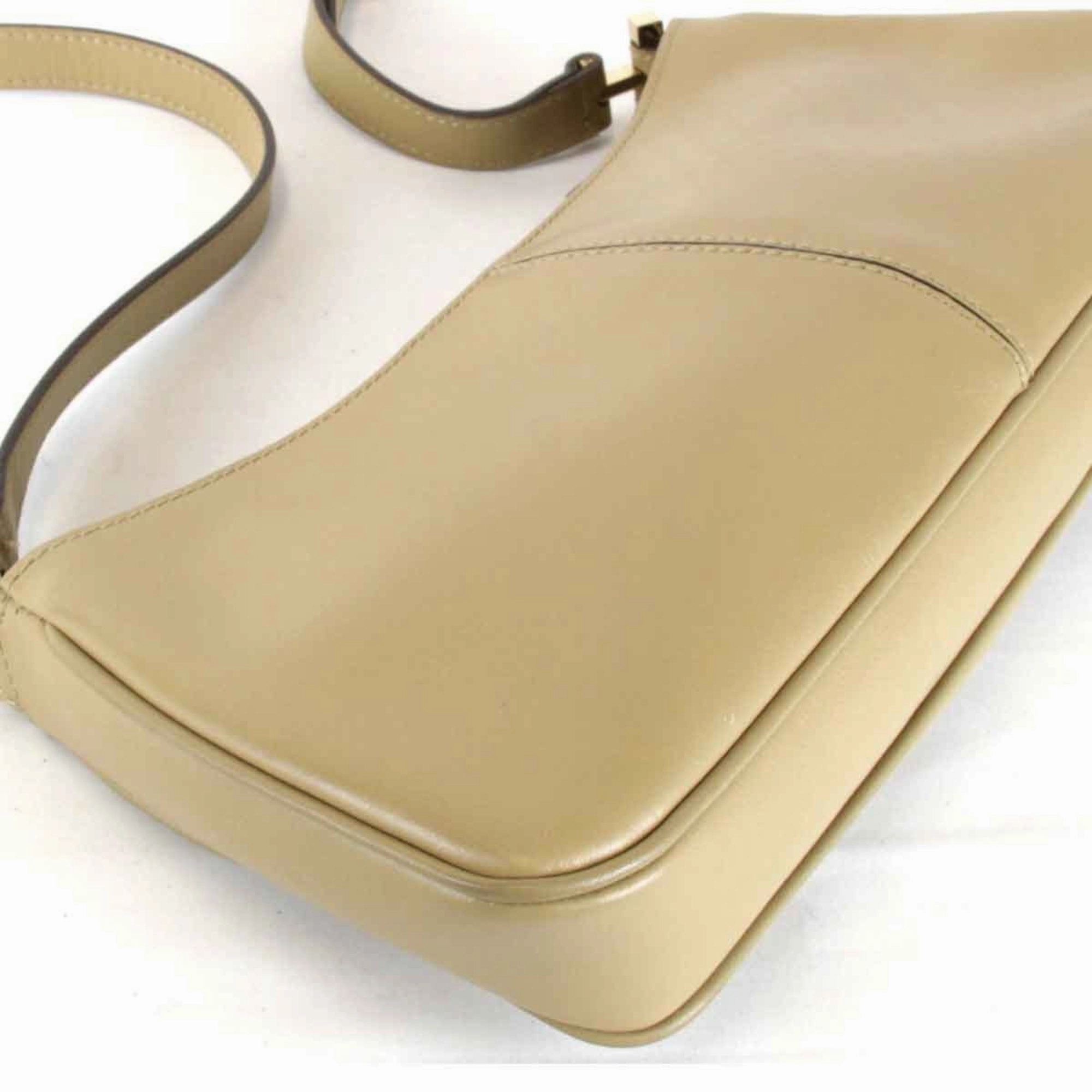 Gucci Beige Leather Shoulder Bag ()