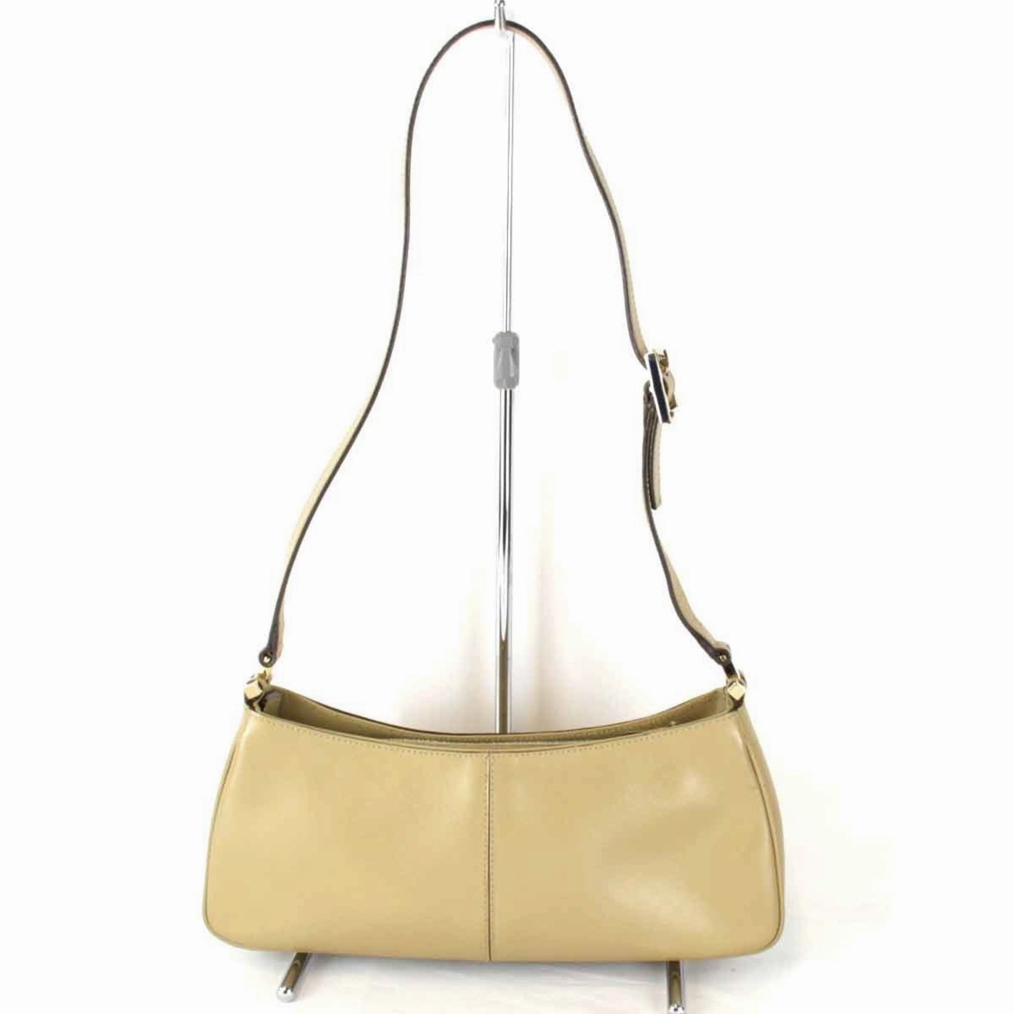 Gucci Beige Leather Shoulder Bag ()