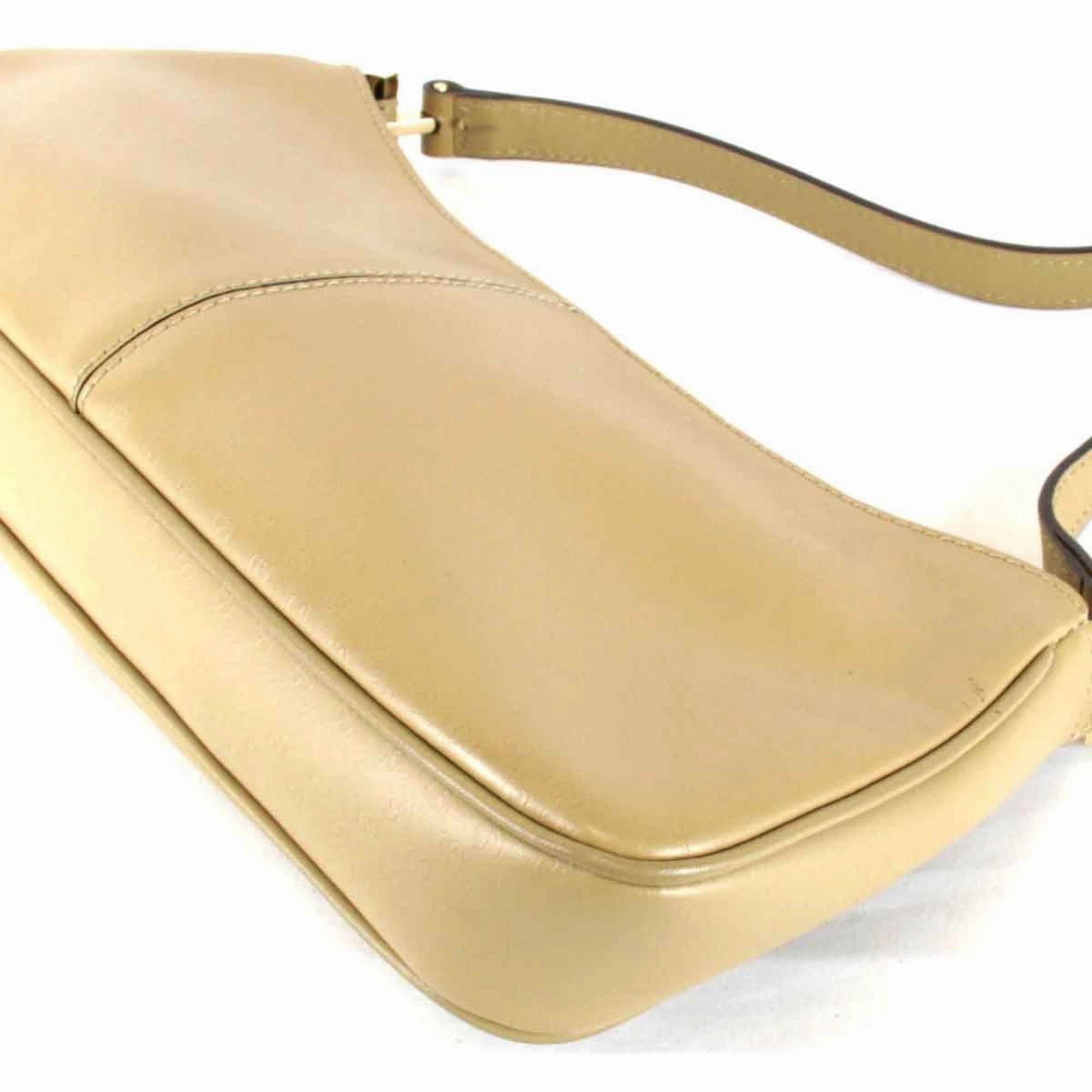 Gucci Beige Leather Shoulder Bag ()