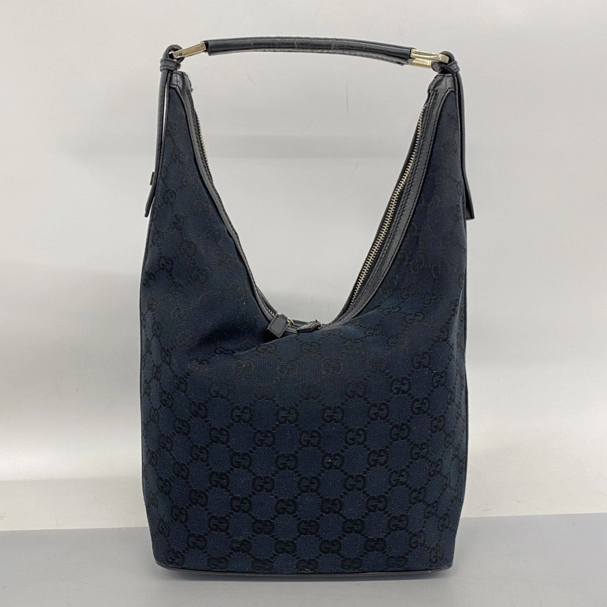 Gucci Black Canvas Shoulder Bag ()