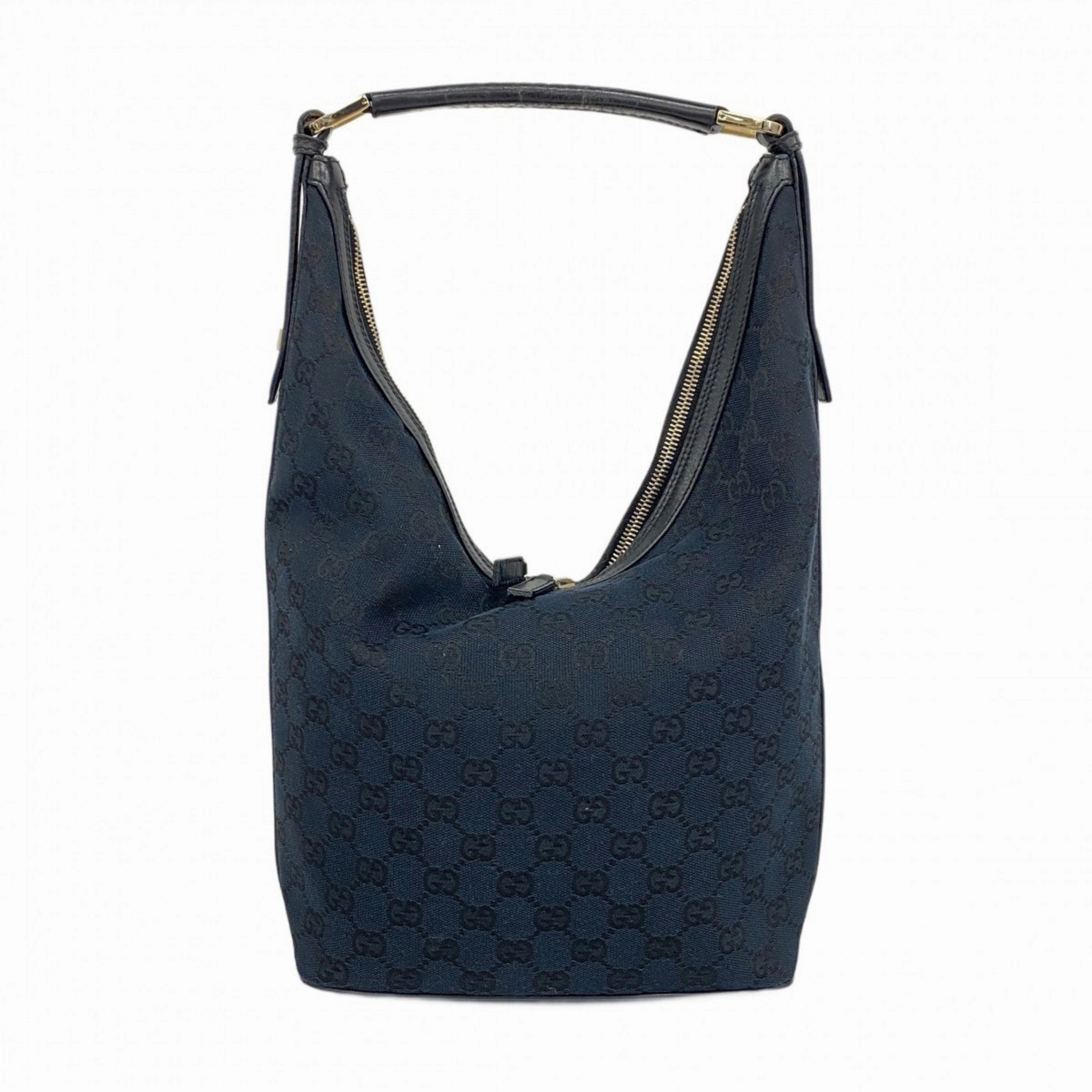 Gucci Black Canvas Shoulder Bag ()