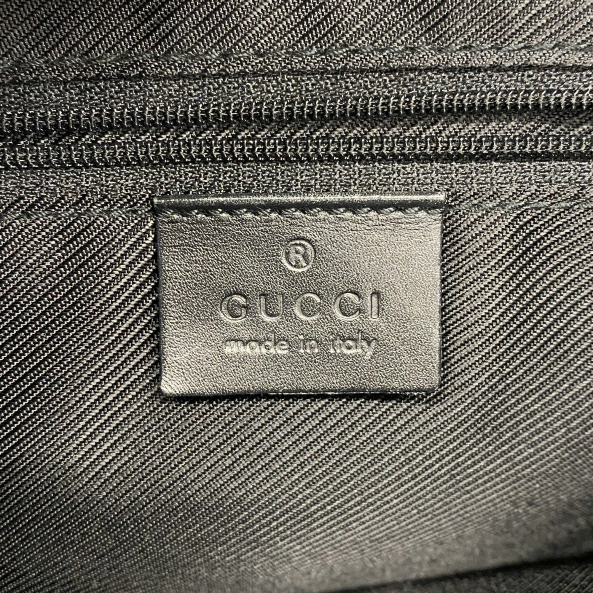 Gucci Black Canvas Shoulder Bag ()