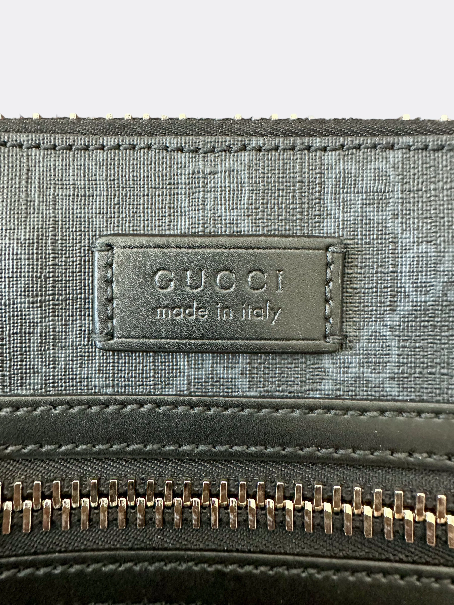 Gucci Black GG Monogram Small Messenger Bag