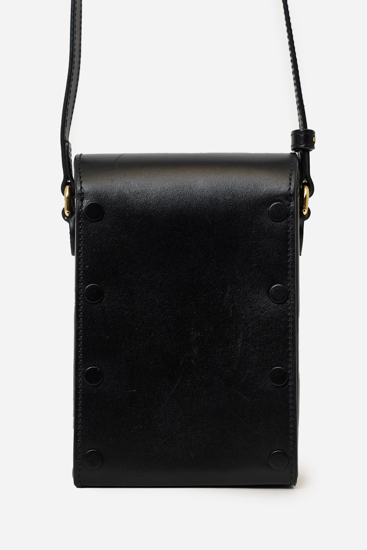 Gucci Black Leather Mini Horsebit 1955 Crossbody Bag