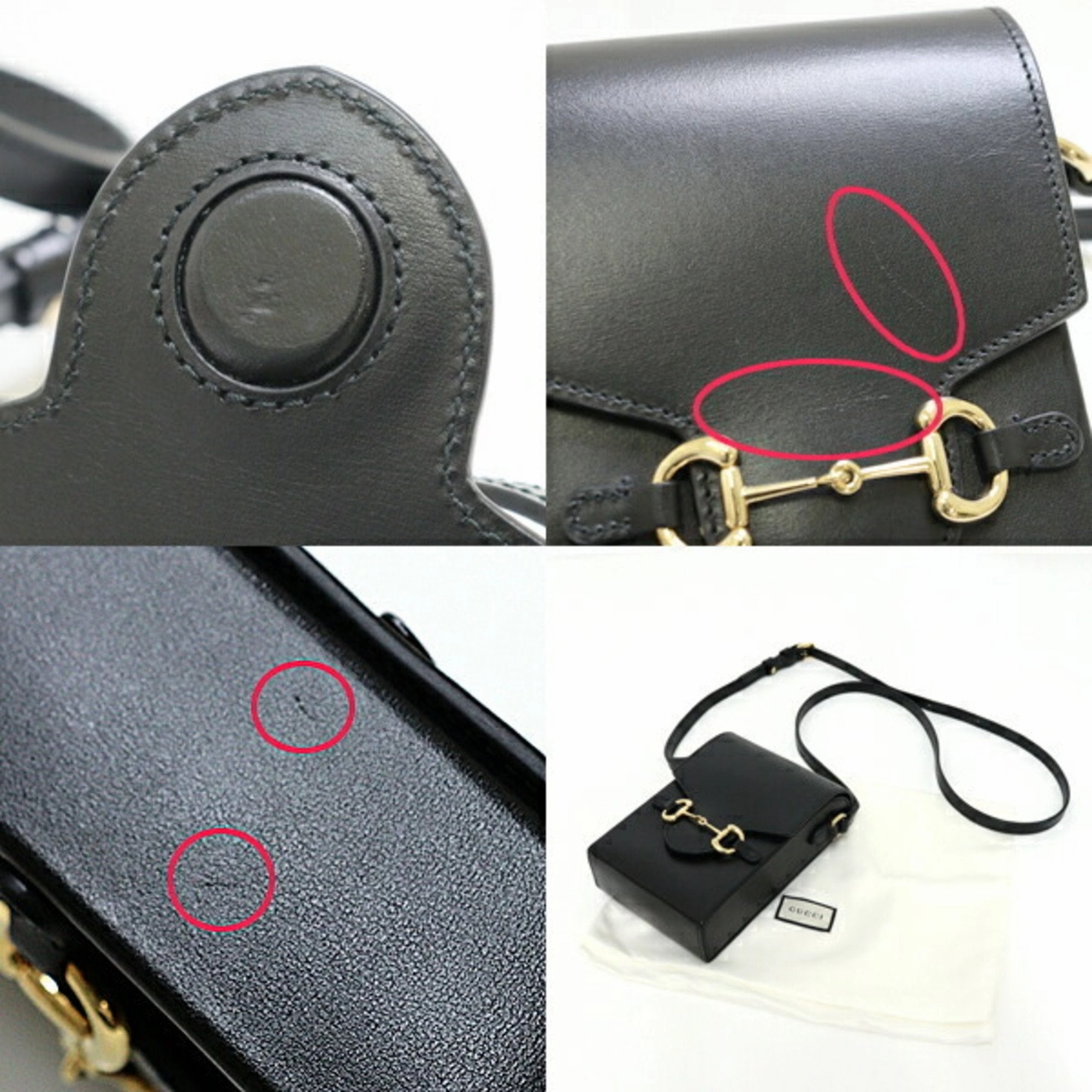 Gucci Black Leather Shoulder Bag ()