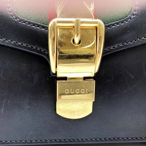 Gucci Black Leather Shoulder Bag ()