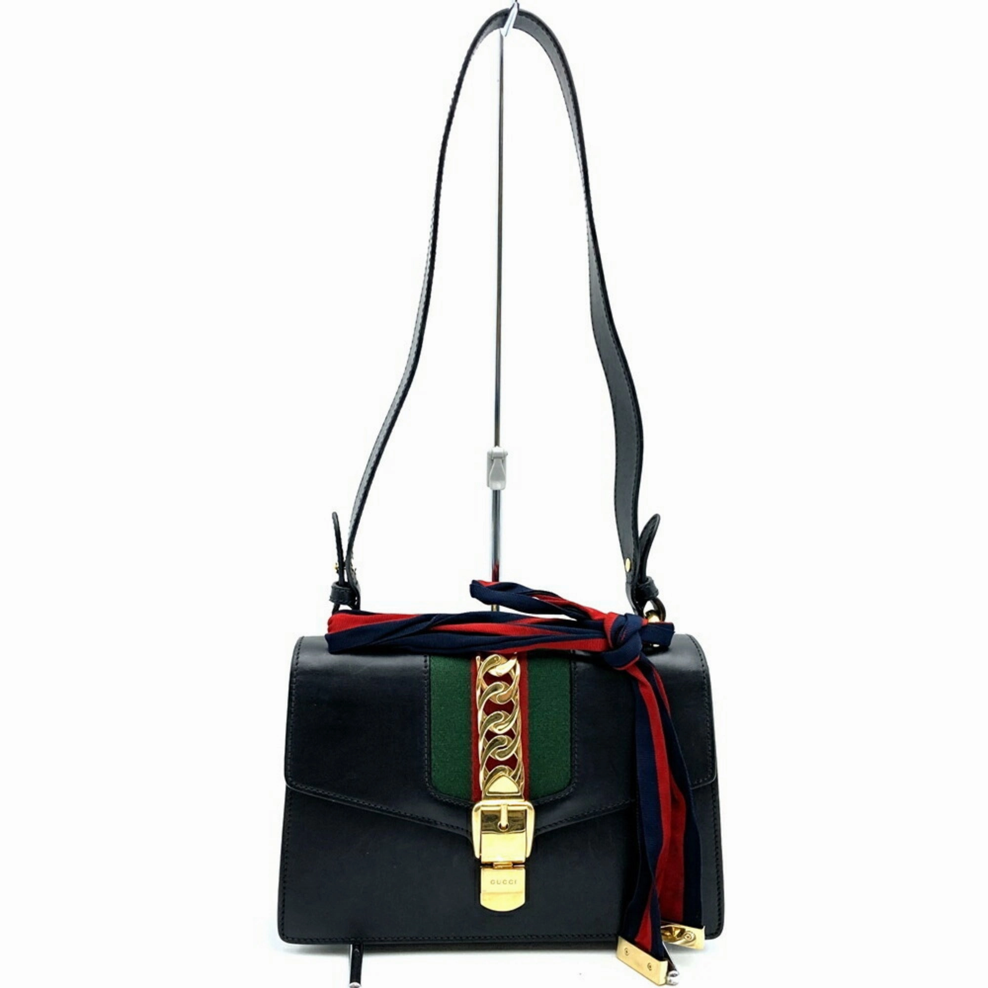 Gucci Black Leather Shoulder Bag ()