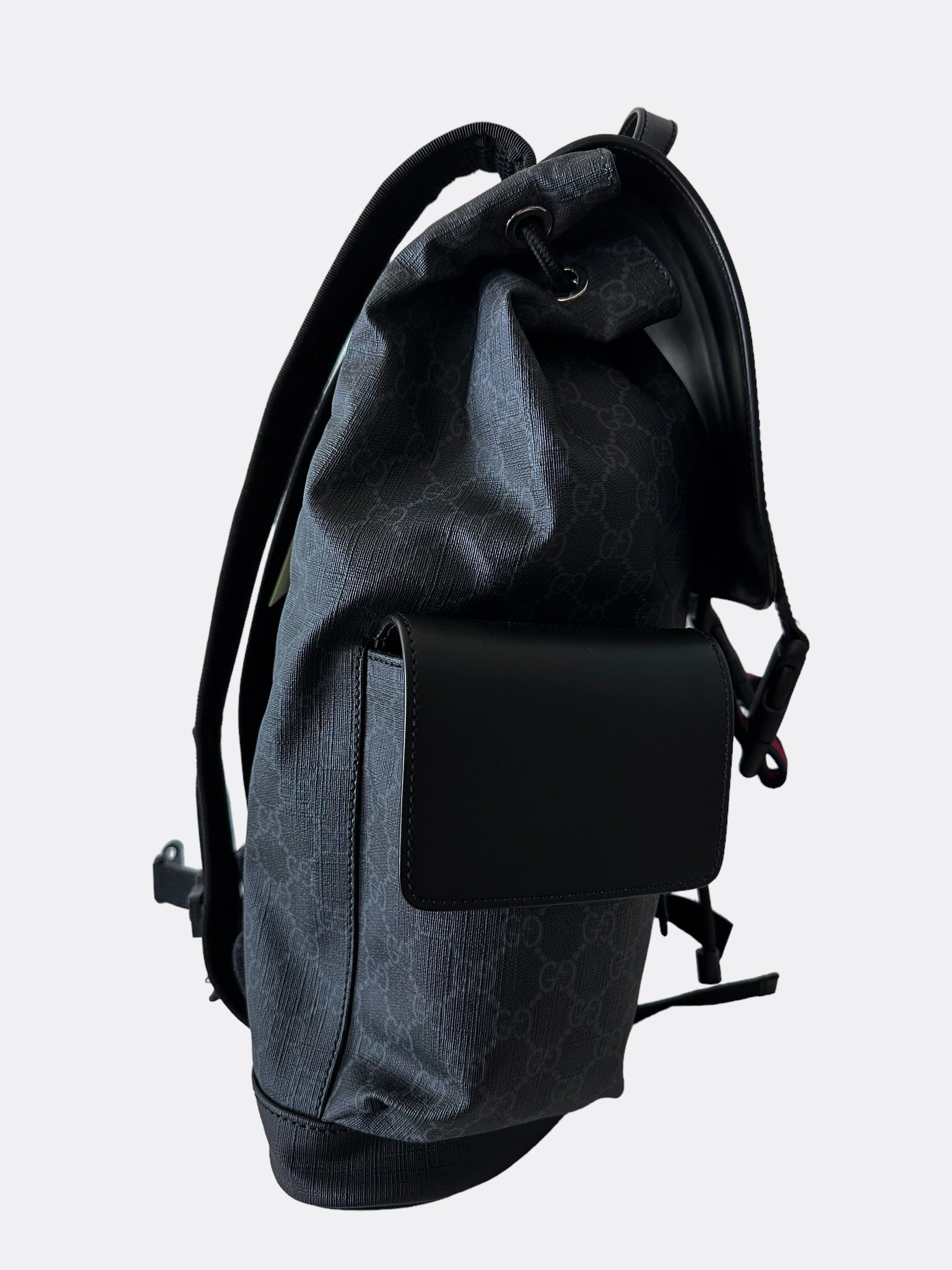 Gucci Black Supreme GG Monogram Backpack