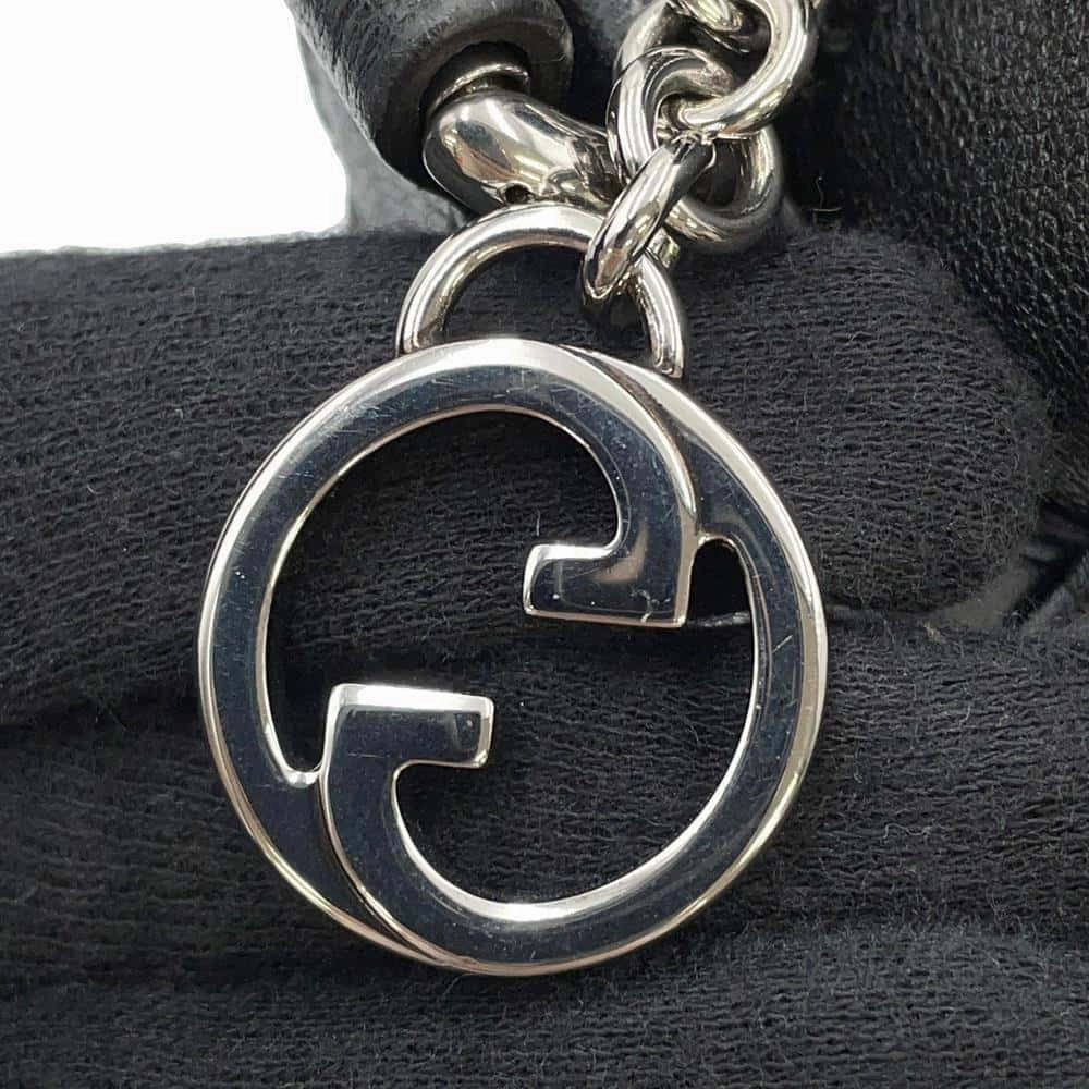GUCCI Blondie Shoulder Bag Black760175 Leather