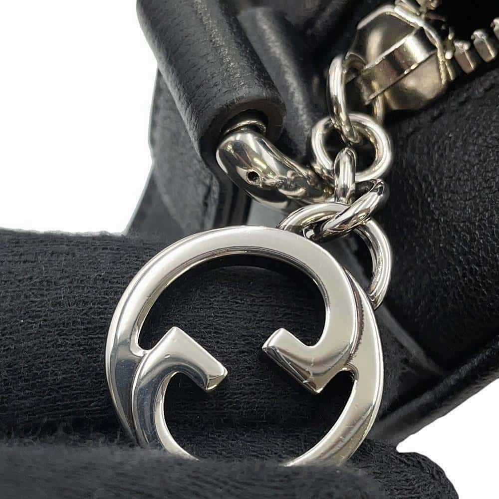 GUCCI Blondie Shoulder Bag Black760175 Leather