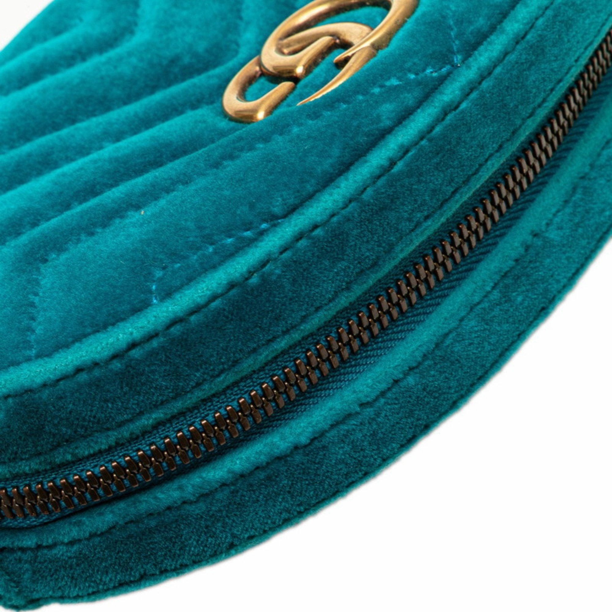 Gucci blue Leather Leather Fanny Pack Sling Bag (Pre-Owned)