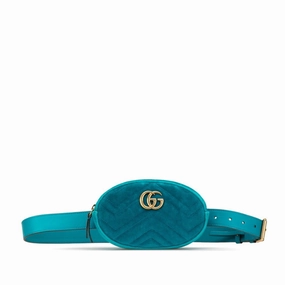 Gucci blue Leather Leather Fanny Pack Sling Bag (Pre-Owned)