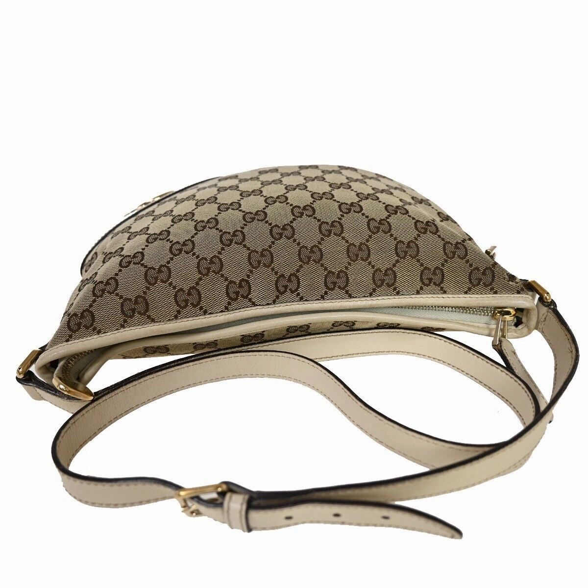 Gucci Britt  Canvas Shoulder Bag (Pre-Owned)