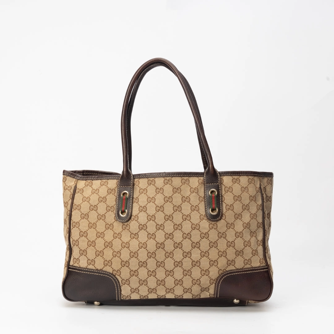 Gucci Brown GG Canvas Princy Tote Bag