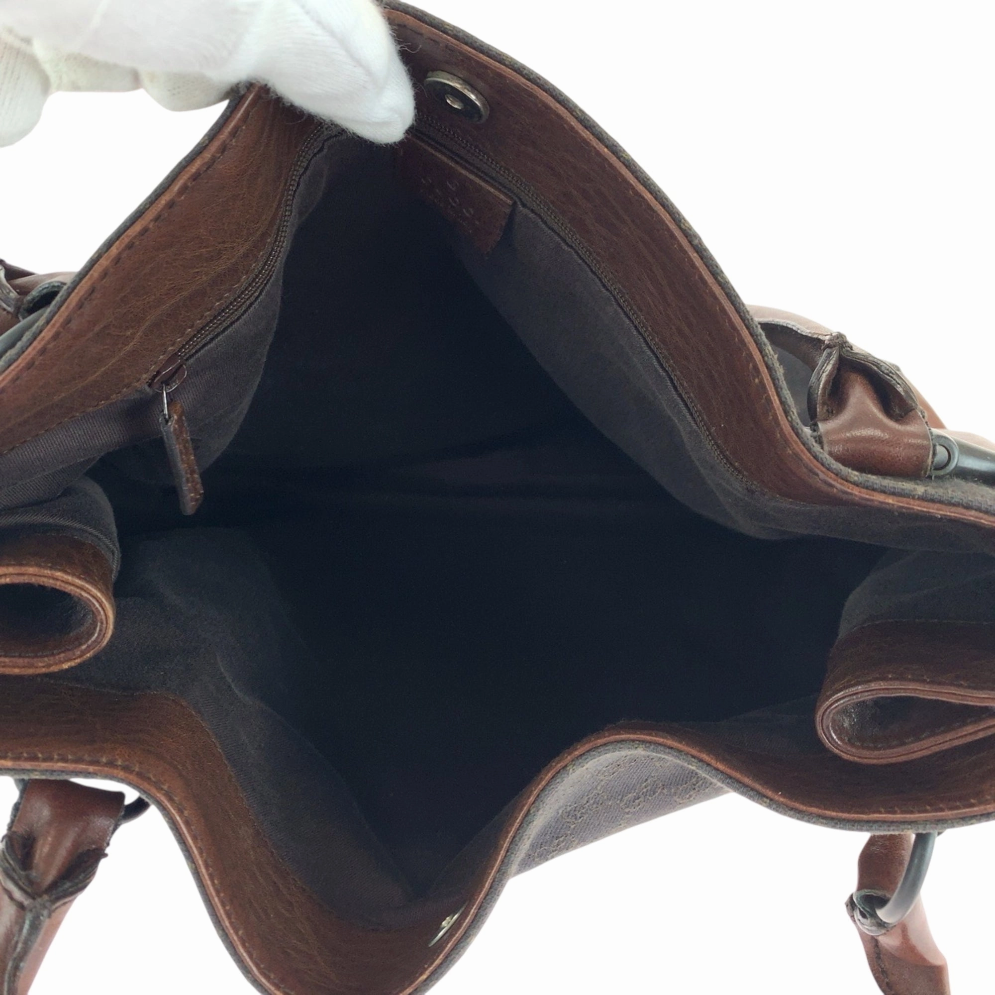 Gucci Brown Gg Canvas Shoulder Bag Tote Bag ()