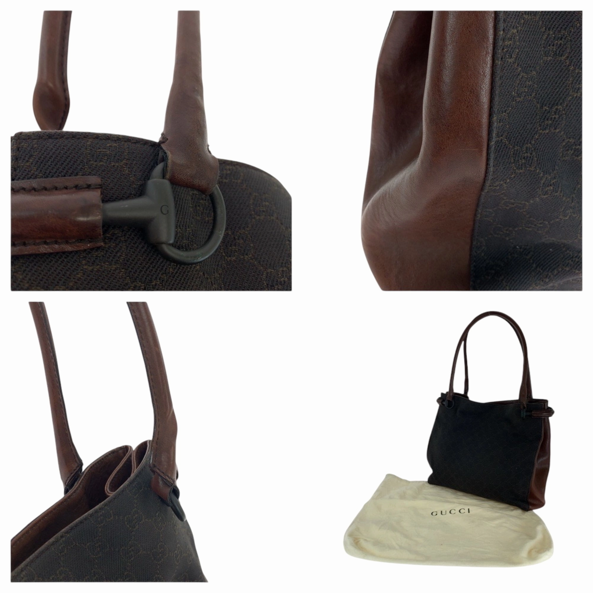 Gucci Brown Gg Canvas Shoulder Bag Tote Bag ()