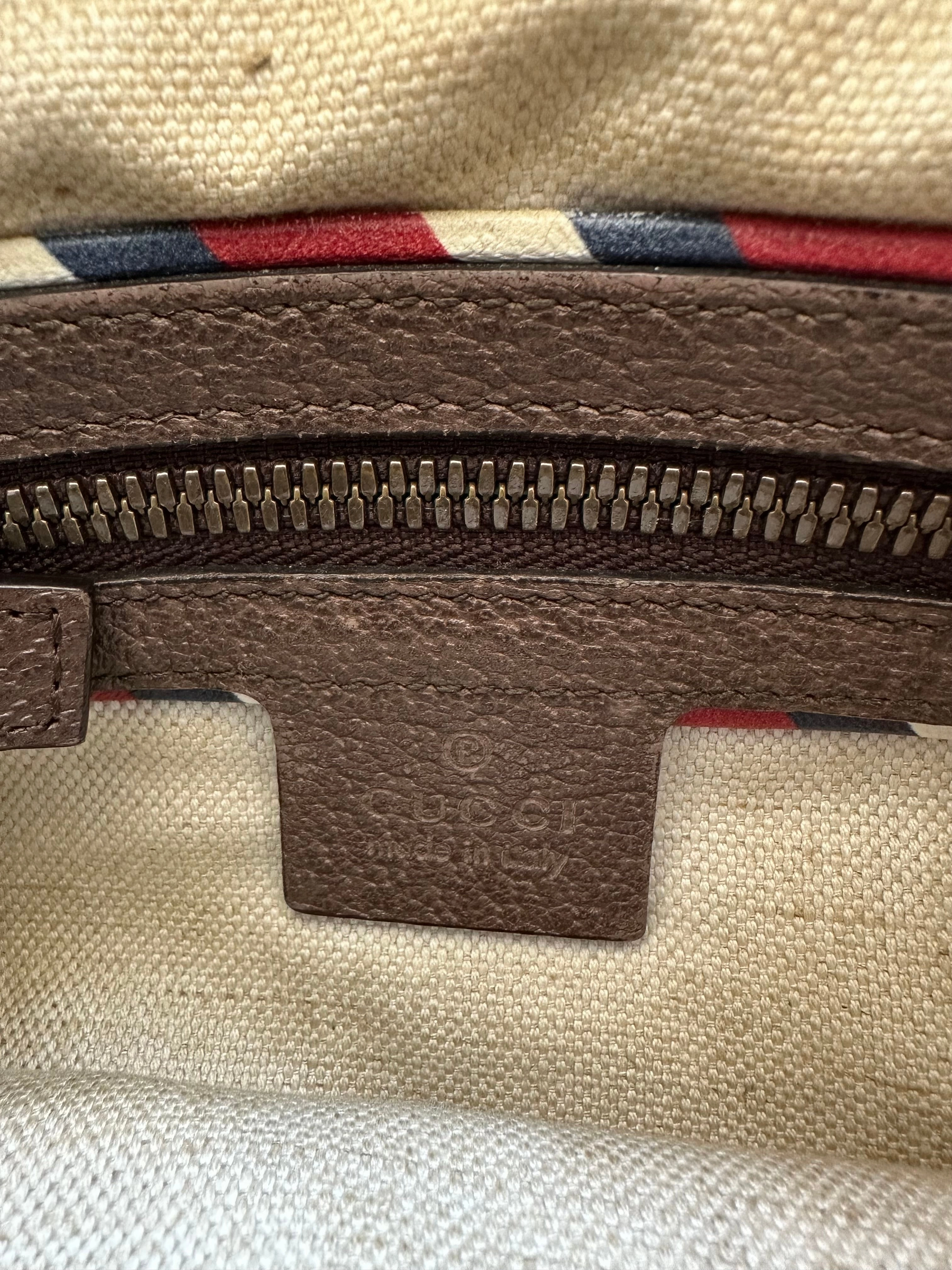 Gucci Brown GG Monogram Patch Messenger Bag