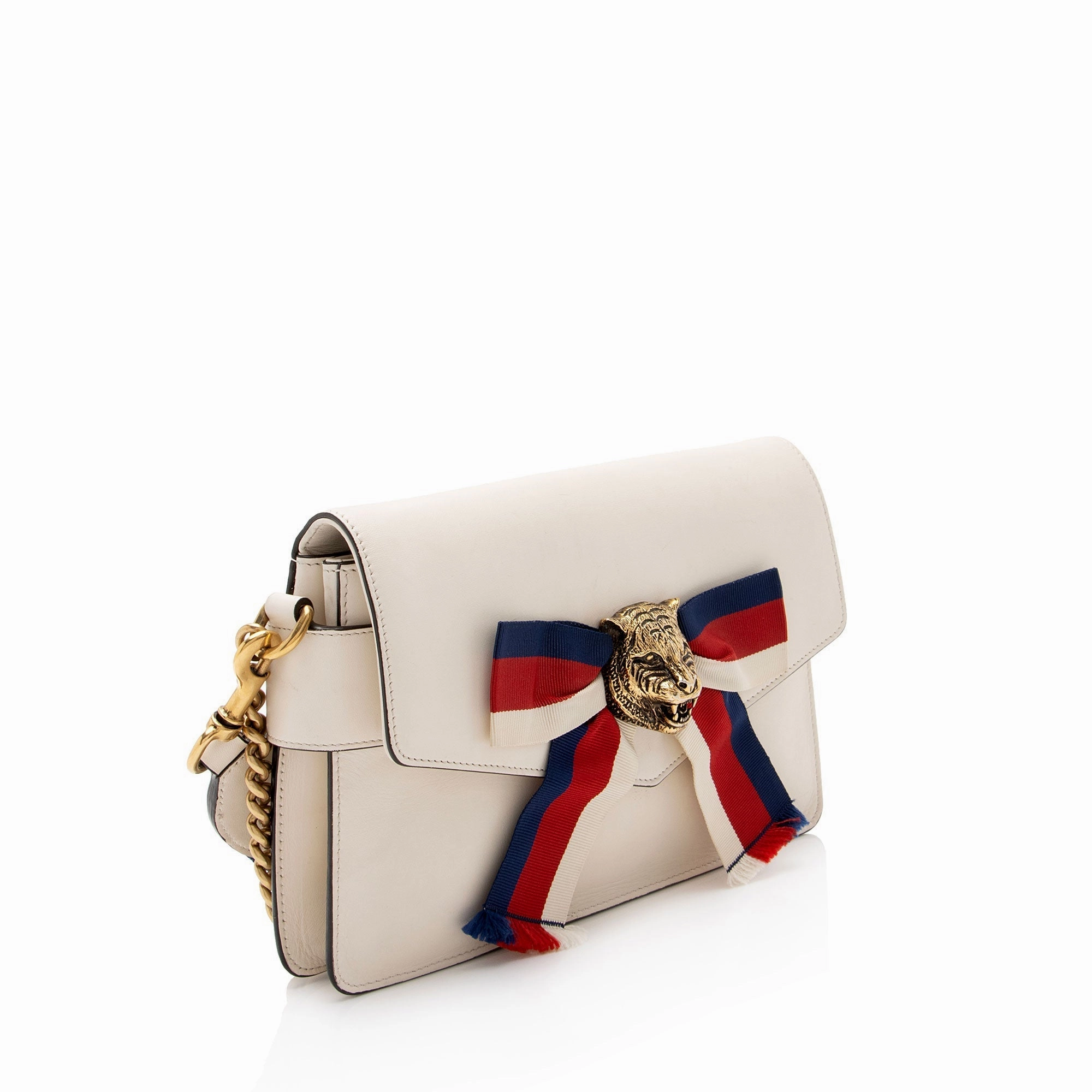Gucci Calfskin Tiger Broadway Mini Shoulder Bag (SHF-VQsEa9)