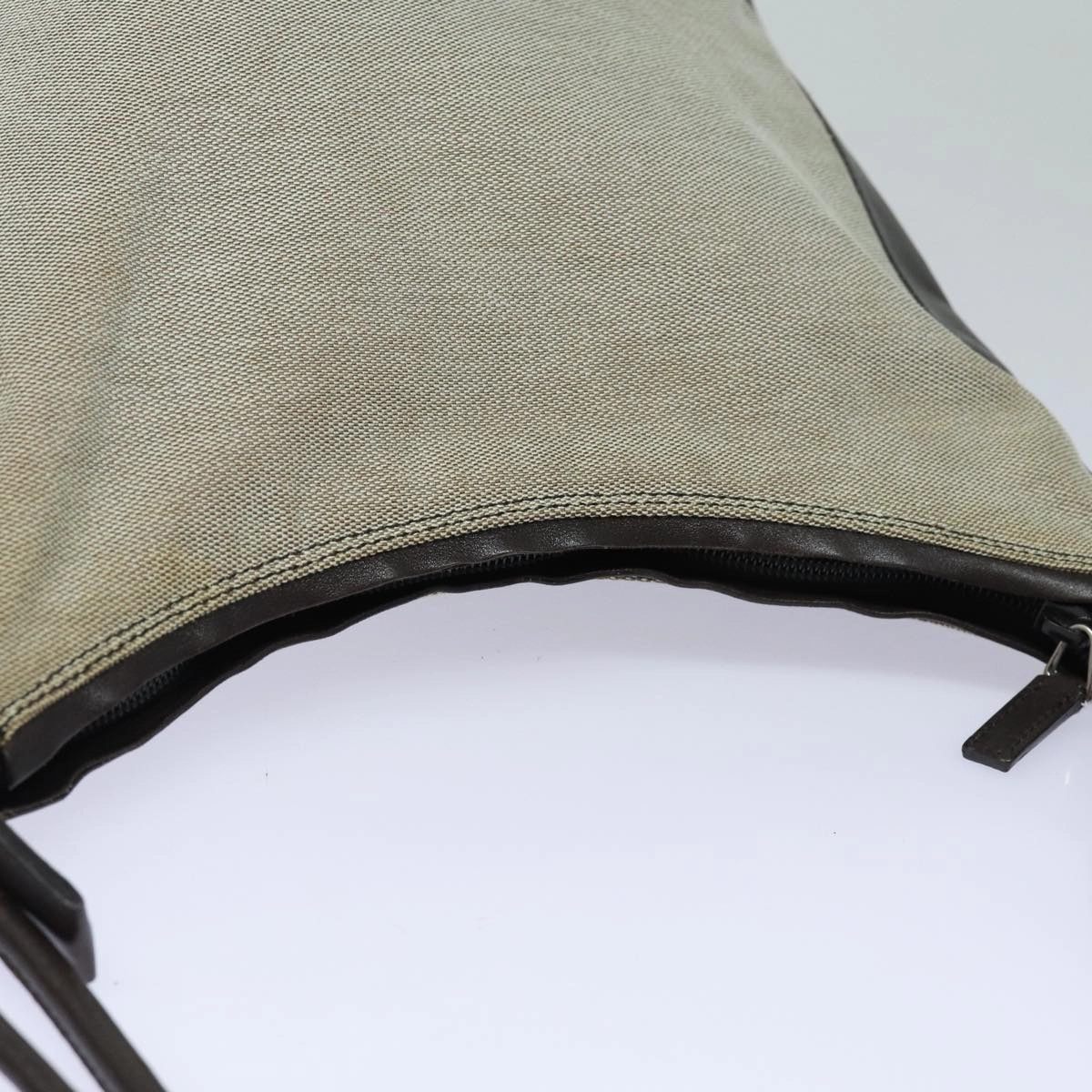 GUCCI Canvas Leather Shoulder Bag Beige 77112  fm3653