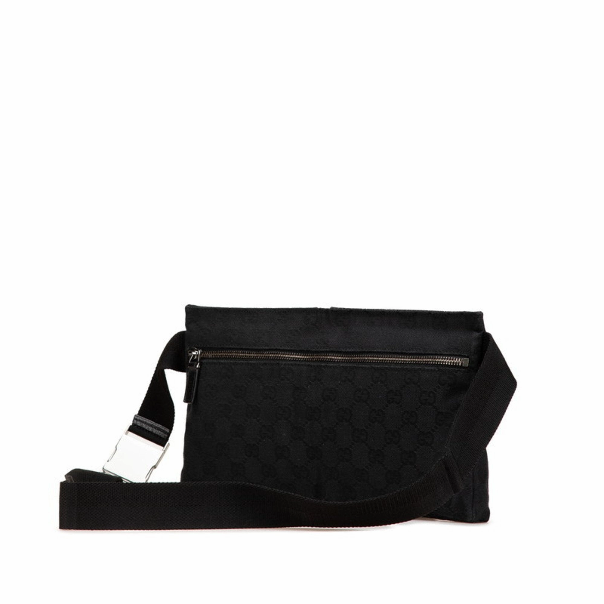 Gucci Canvas Leather Sling Bag (Pre-Owned)