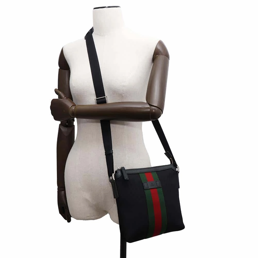 GUCCI Cherie Shoulder Bag Black631195 Canvas