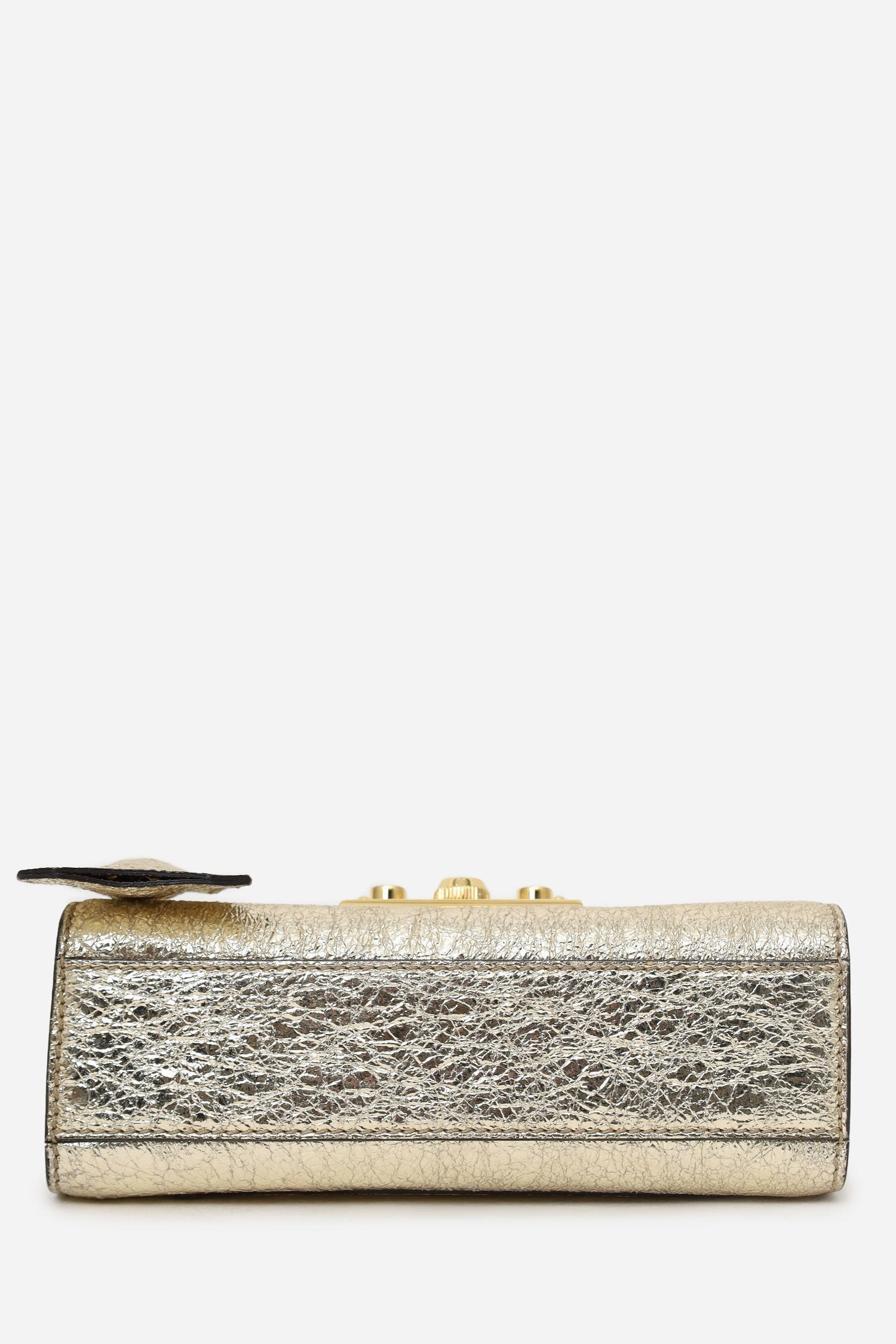 Gucci Crushed Gold Leather Padlock Bag (As Is)