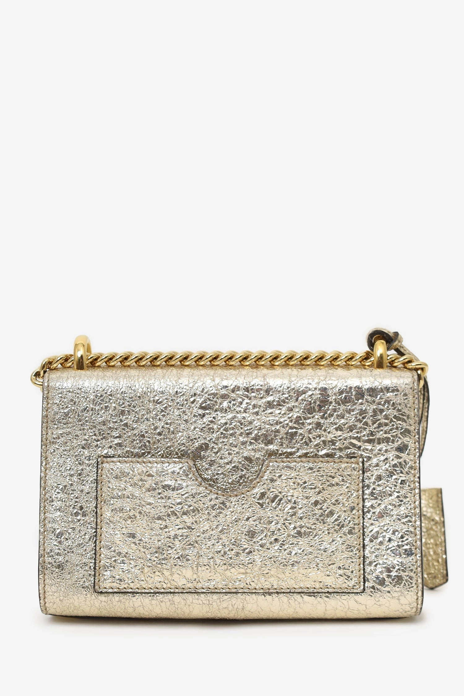 Gucci Crushed Gold Leather Padlock Bag (As Is)