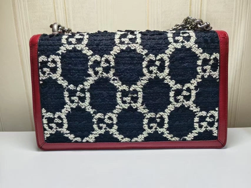 Gucci Dionysus Red Black Shoulder Bag Medium