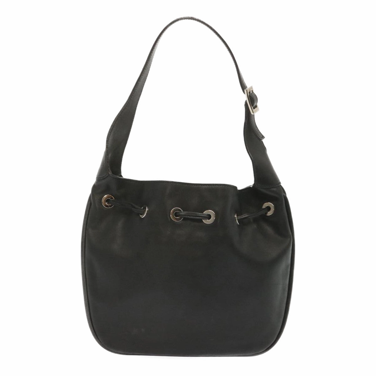 Gucci Drawstring  Leather Shoulder Bag ()